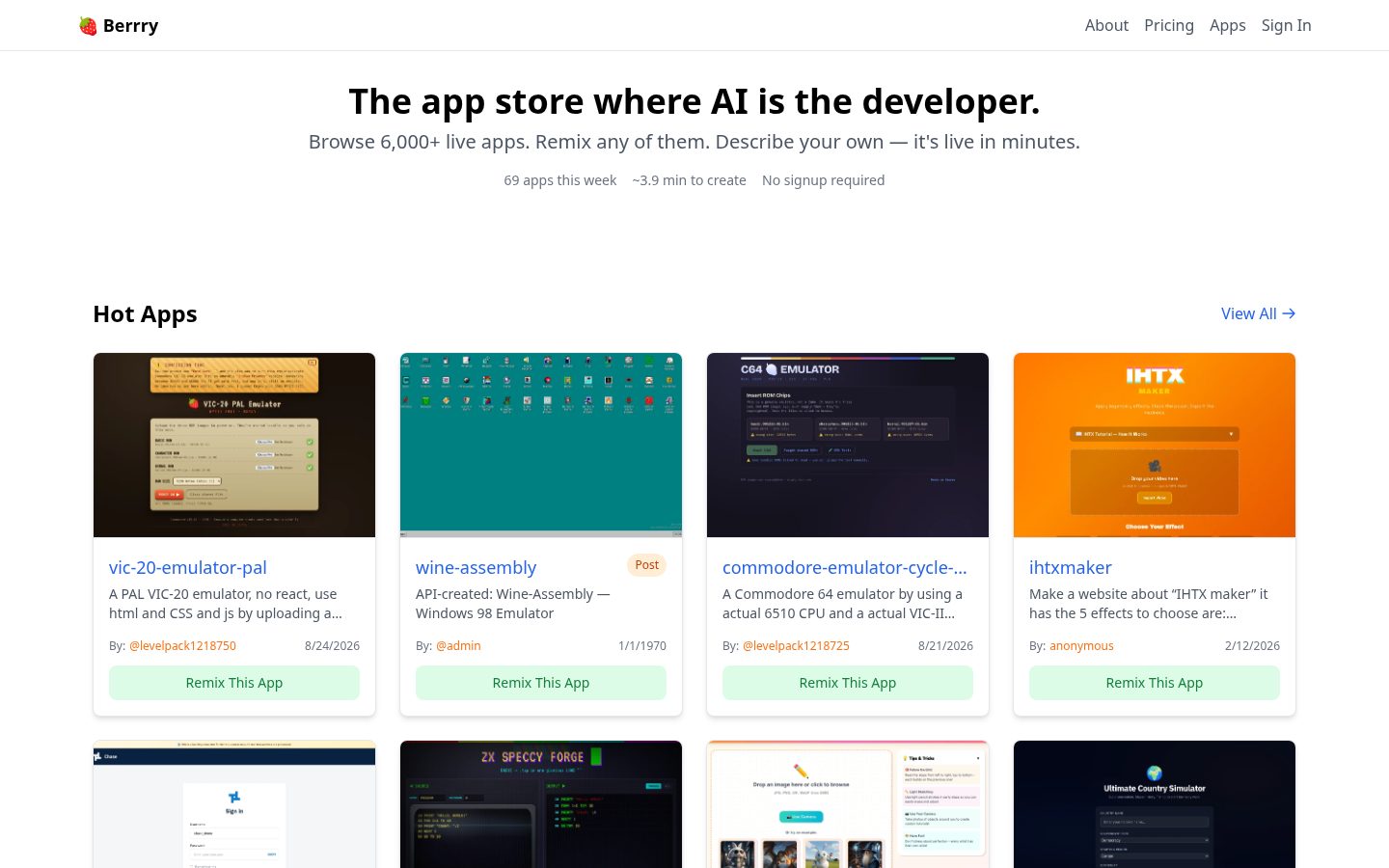 Berrry Computer Homepage
