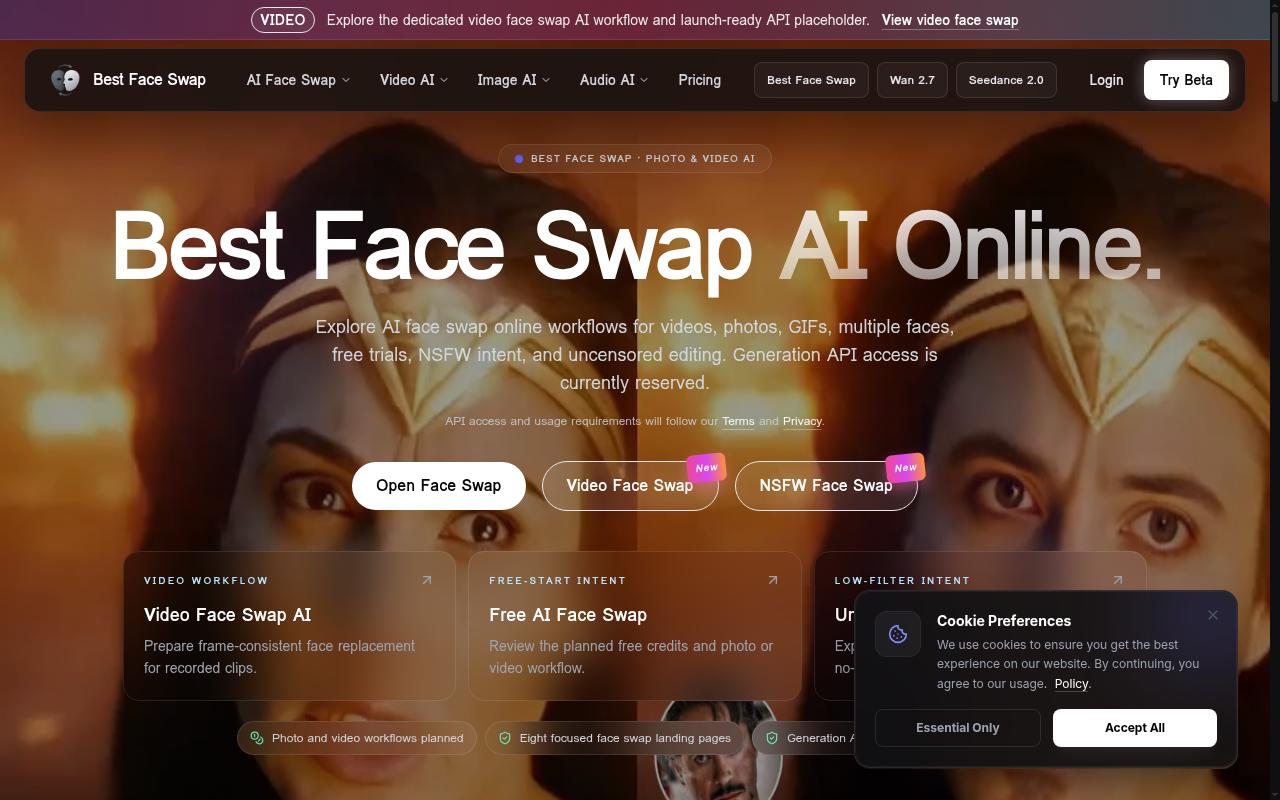 Best Face Swap Homepage