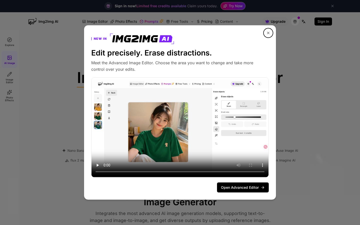 Best Image to Image AI Homepage