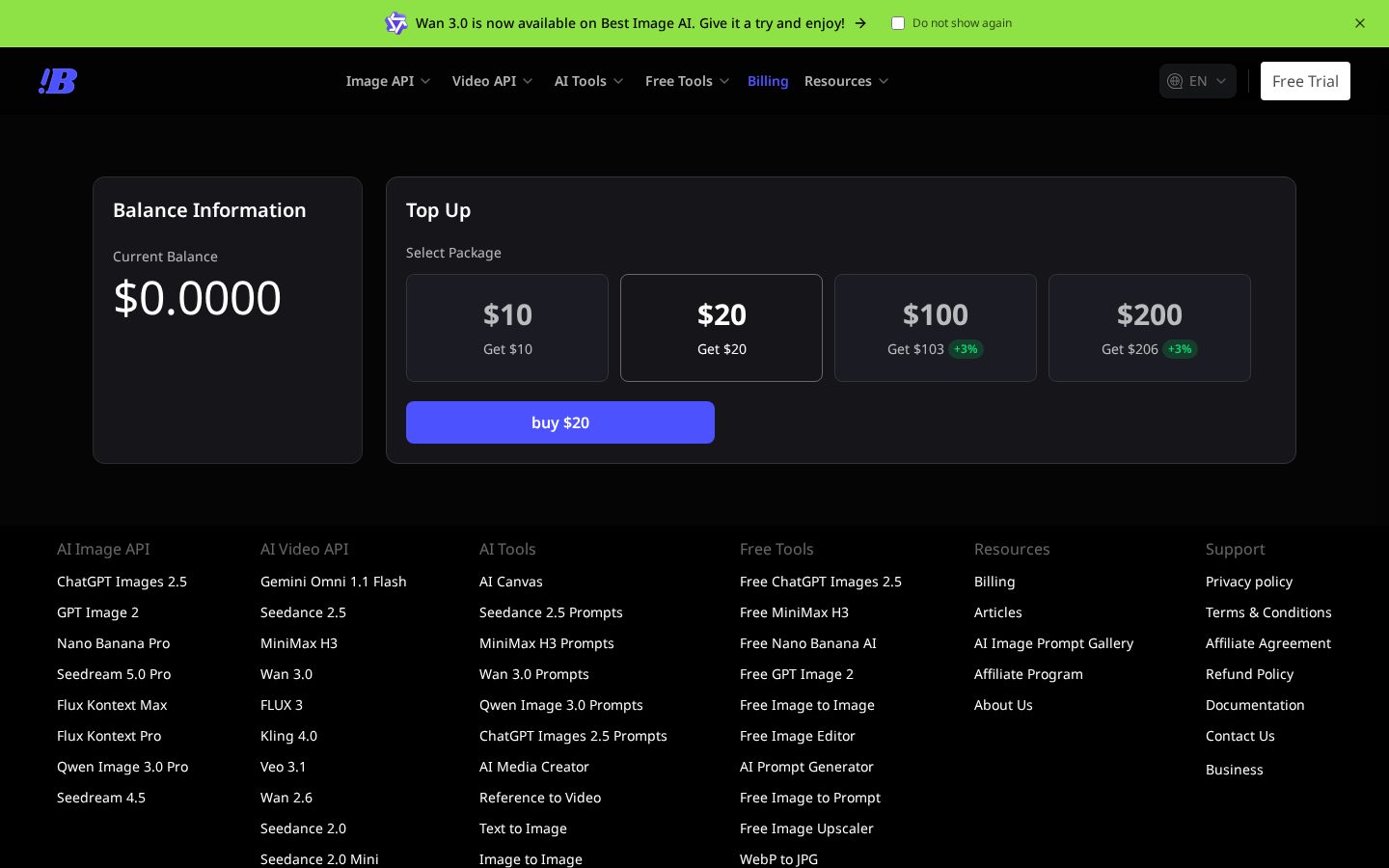 BestImage.AI Pricing