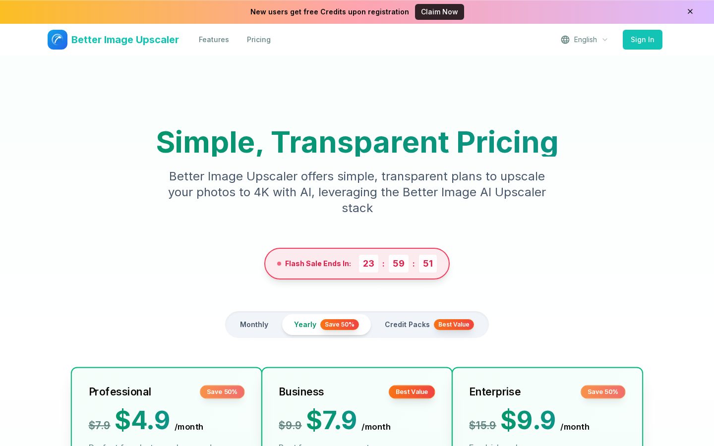 better image Pricing