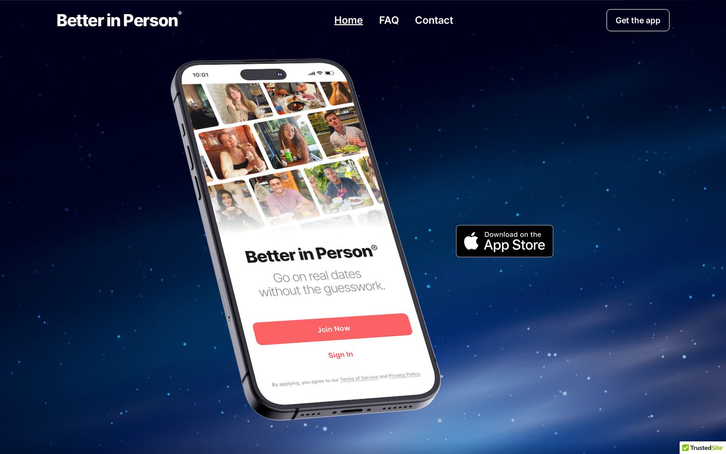 Better In Person Homepage