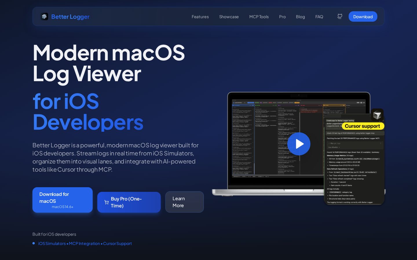 Better Logger Homepage