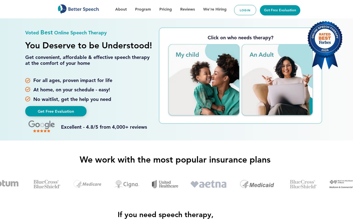 Better Speech Homepage