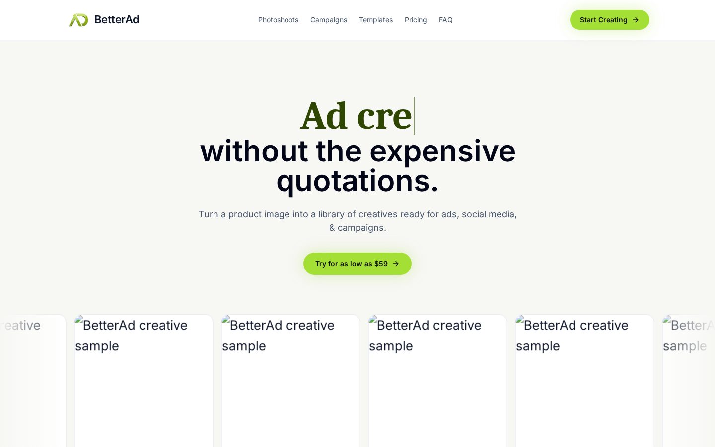 BetterAd Homepage