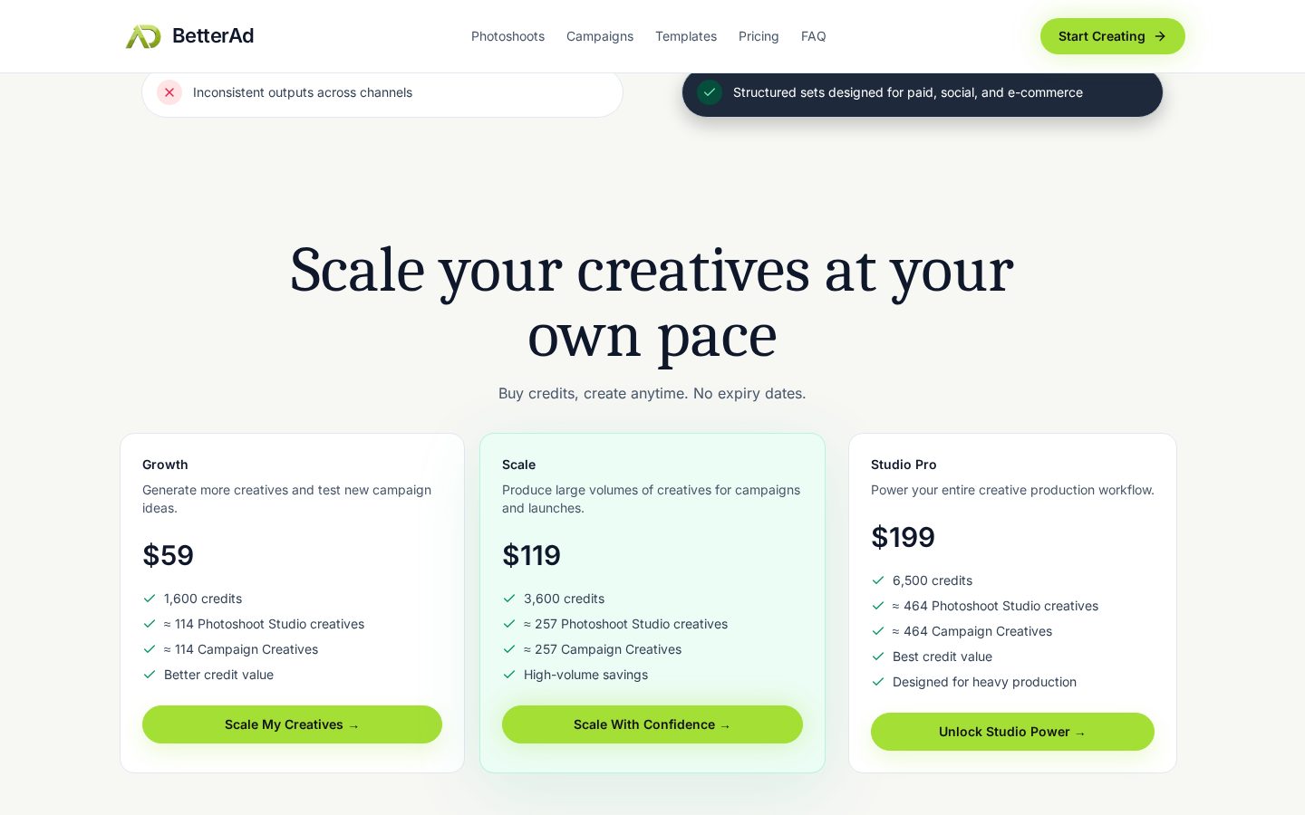 BetterAd Pricing