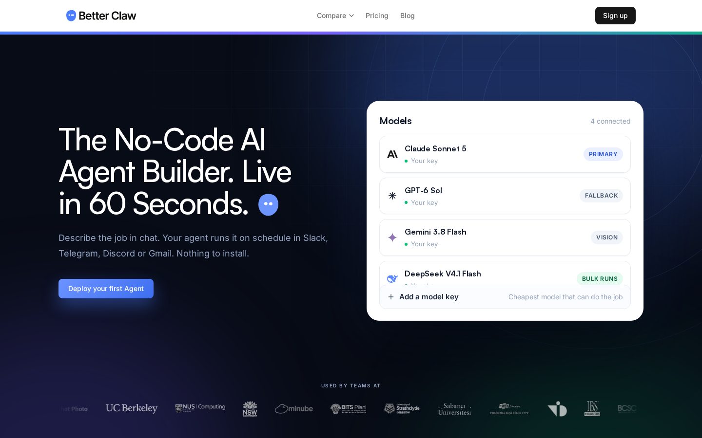 BetterClaw Homepage