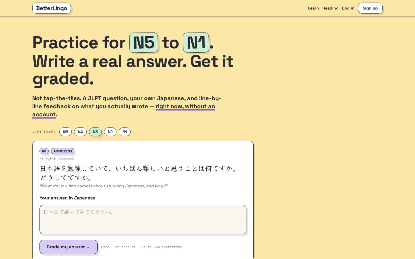 BetterLingo Homepage