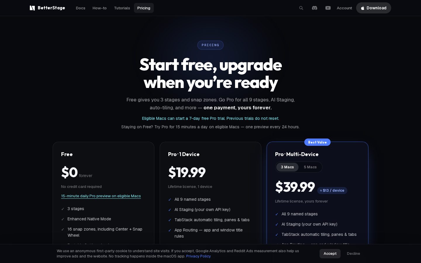 BetterStage Pricing