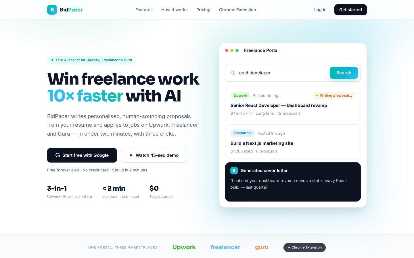 BidPacer Homepage