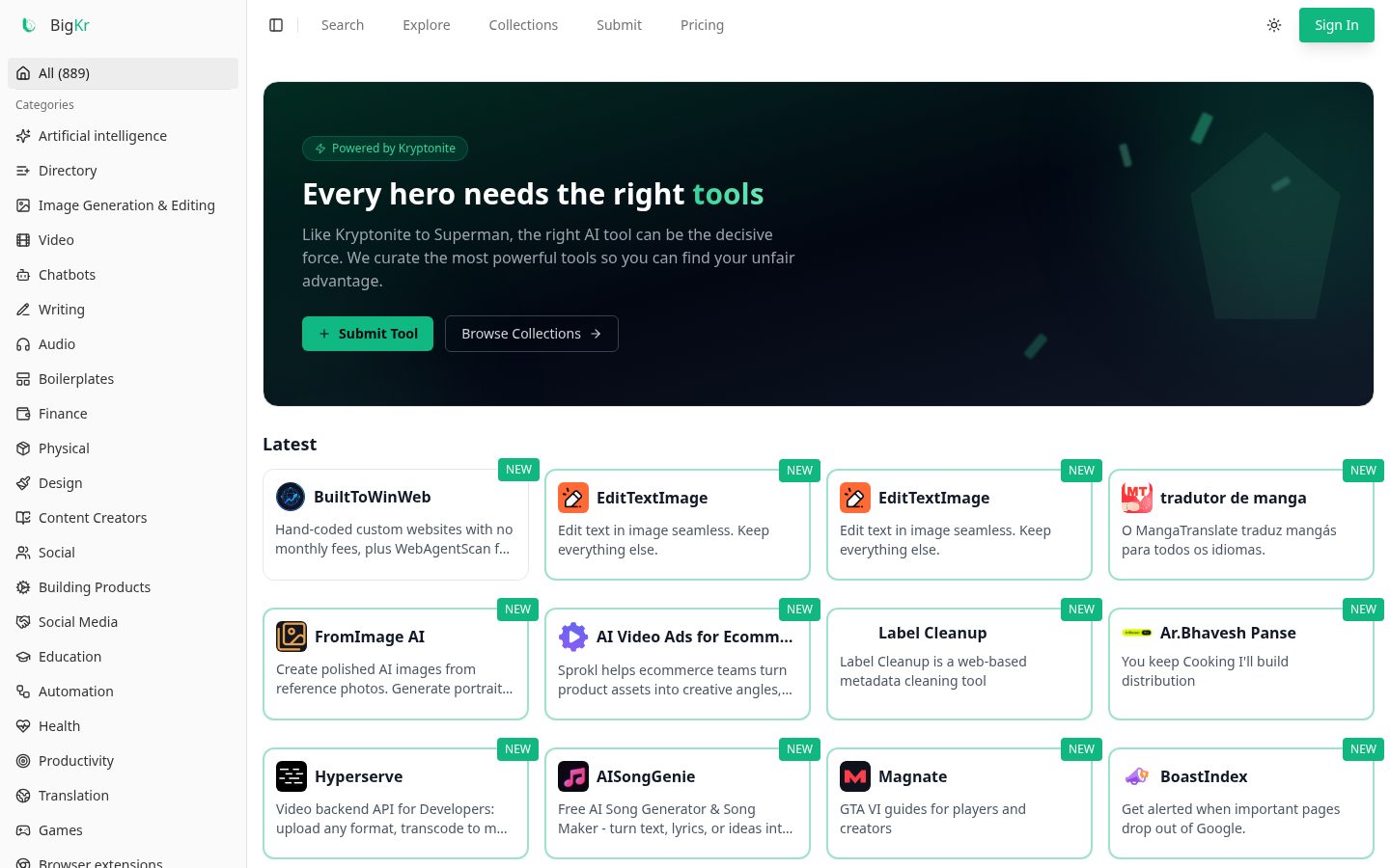 BigKr Homepage