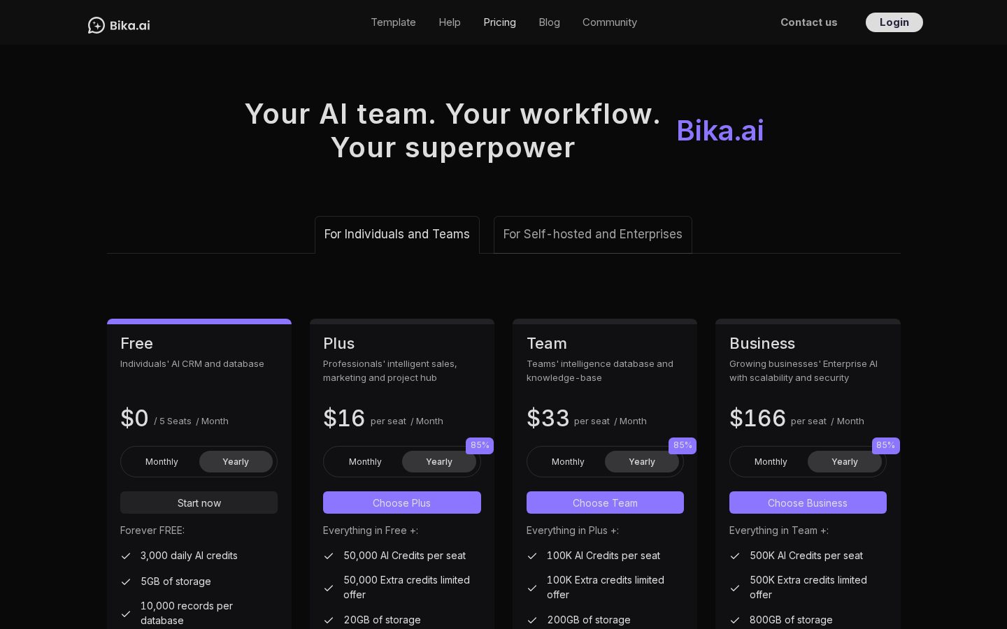 Bika.ai Pricing