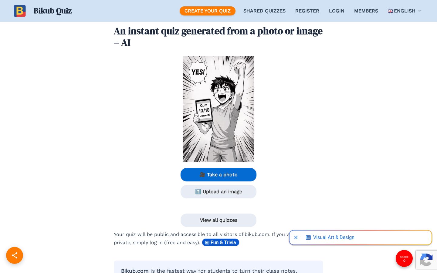 Bikub Quiz Homepage