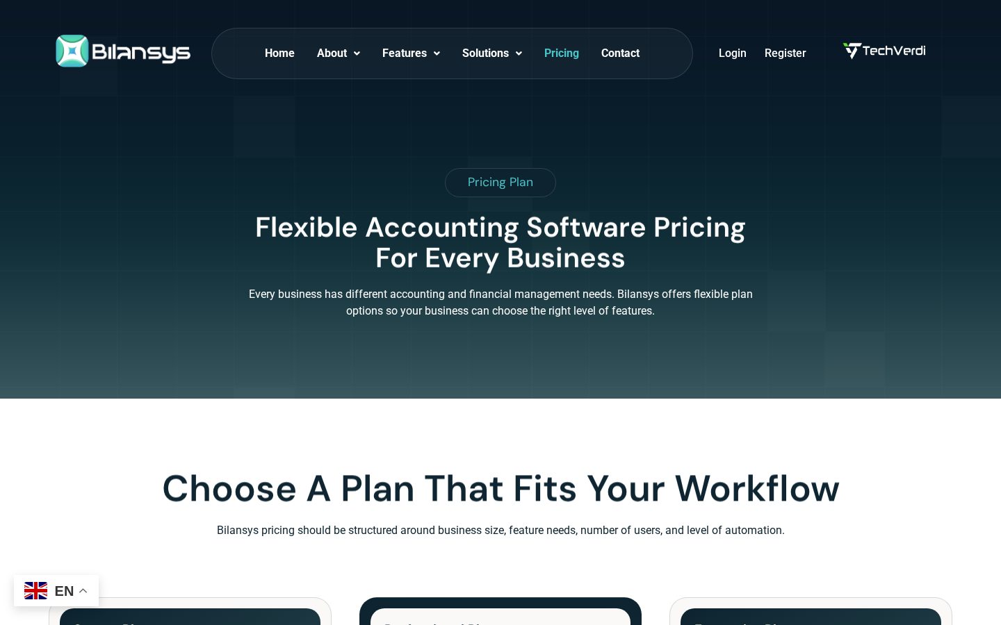 Bilansys Pricing