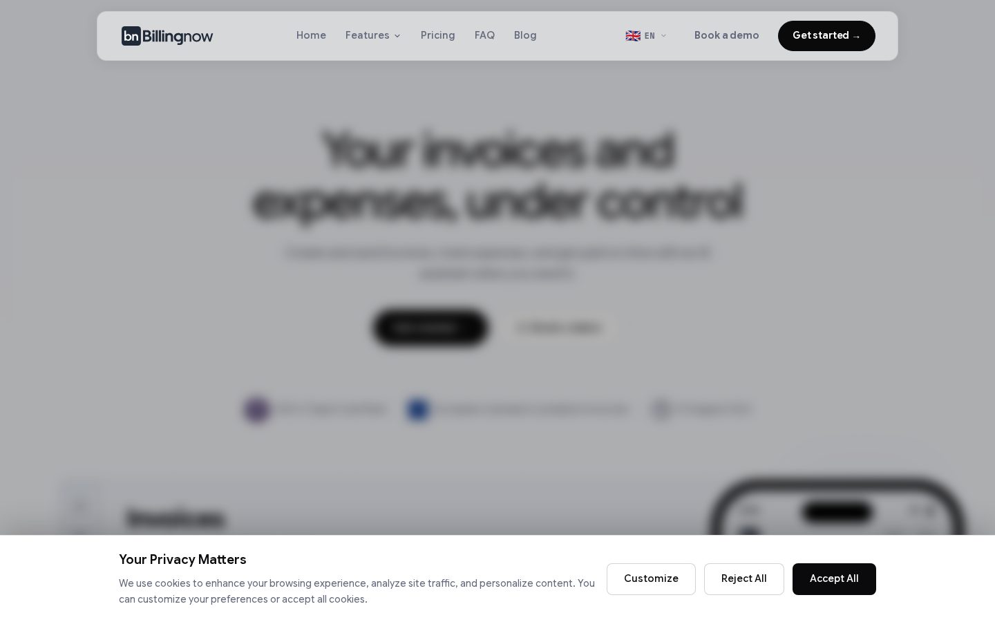 Billing Now Homepage