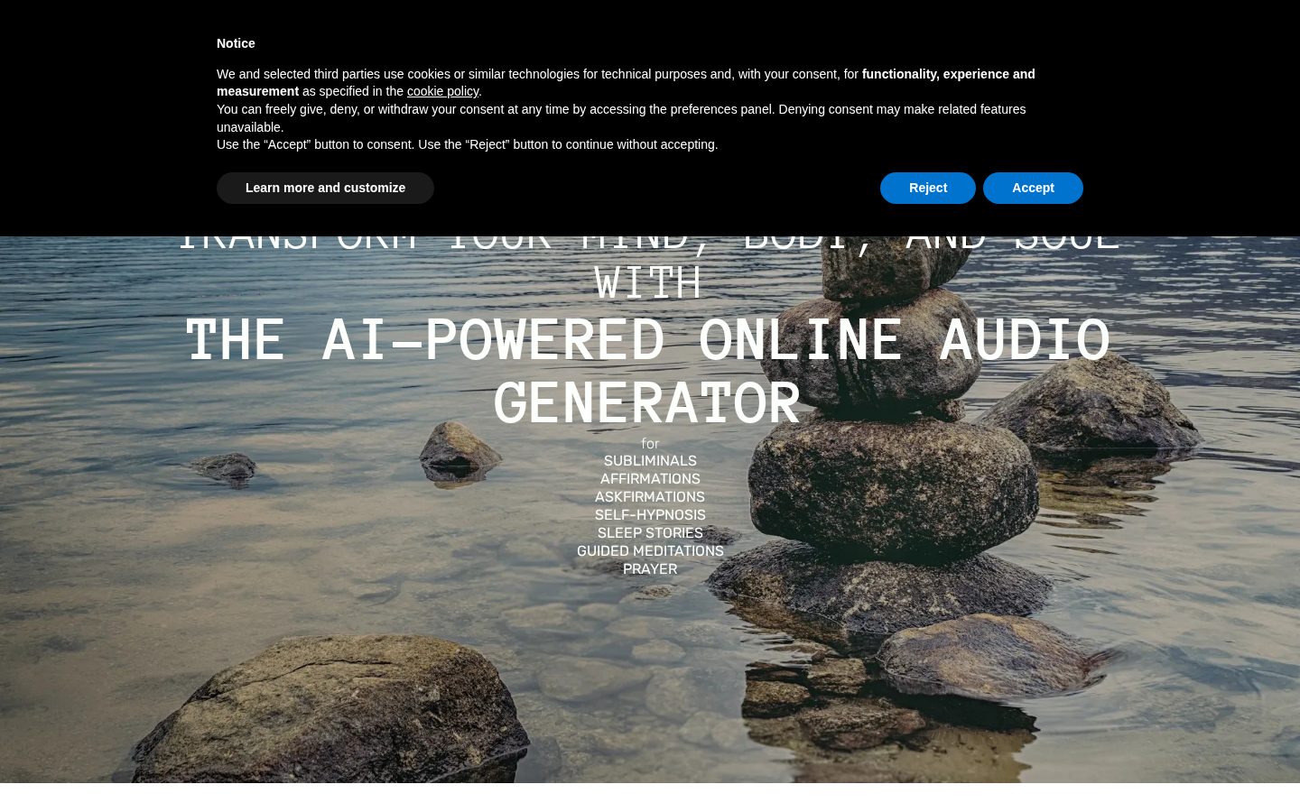 Binaural Beats Factory Homepage