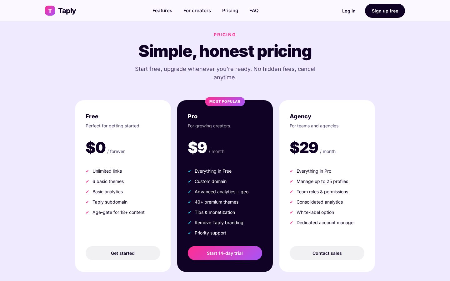 bioify Pricing