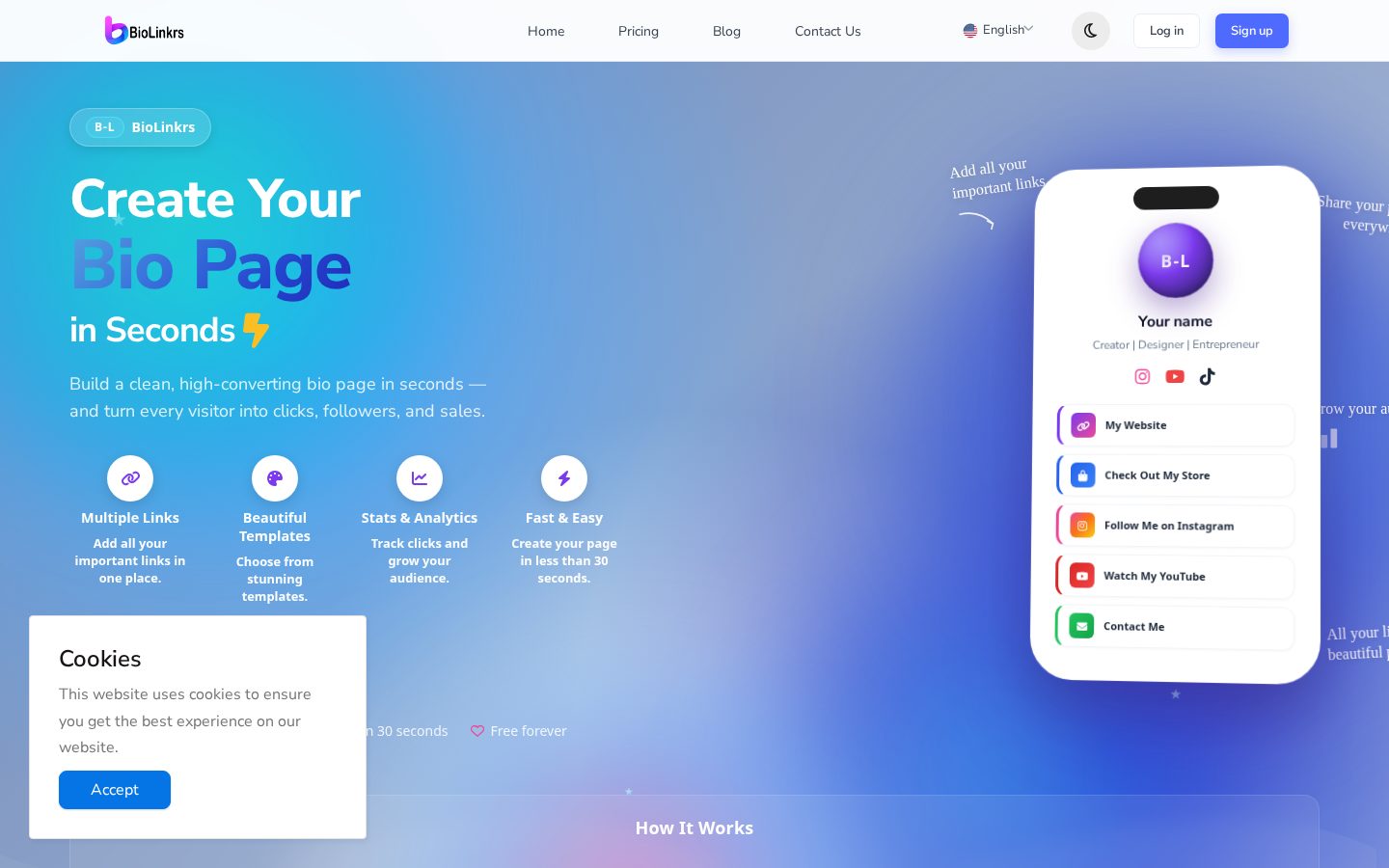 BioLinkrs Homepage
