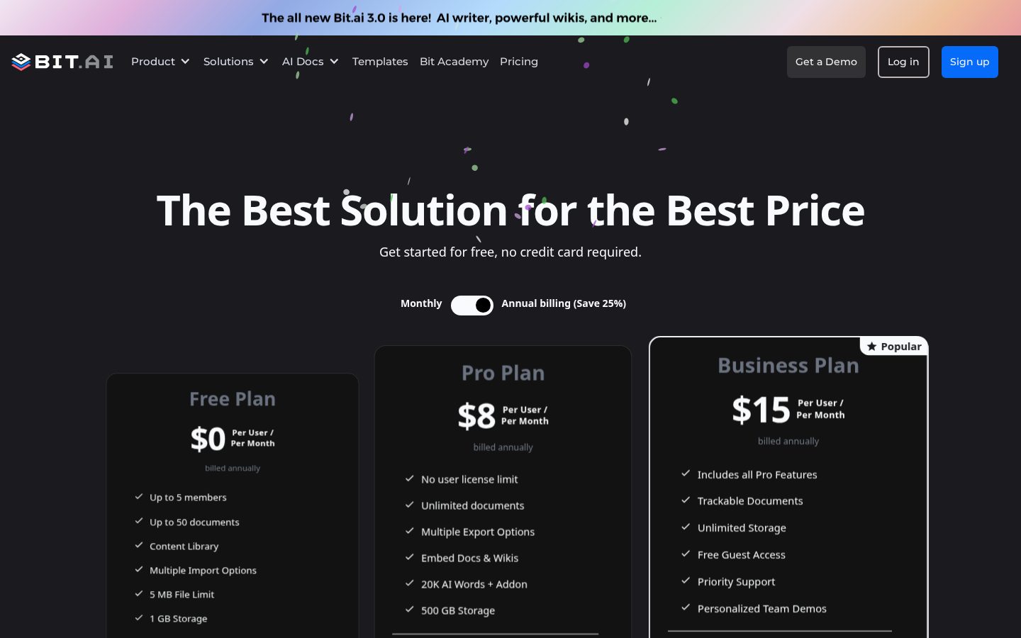 Bit.ai Pricing