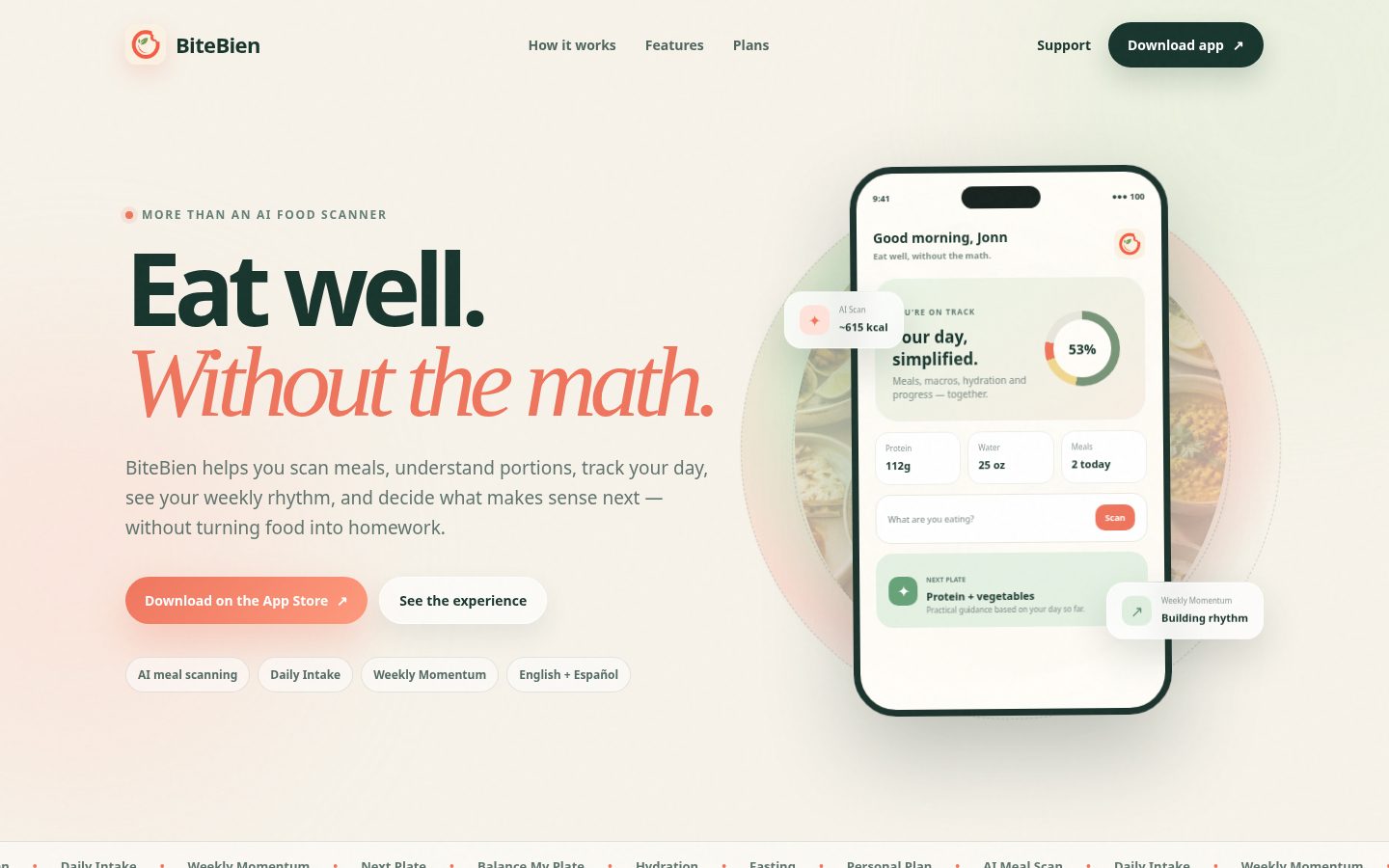 BiteBien Homepage
