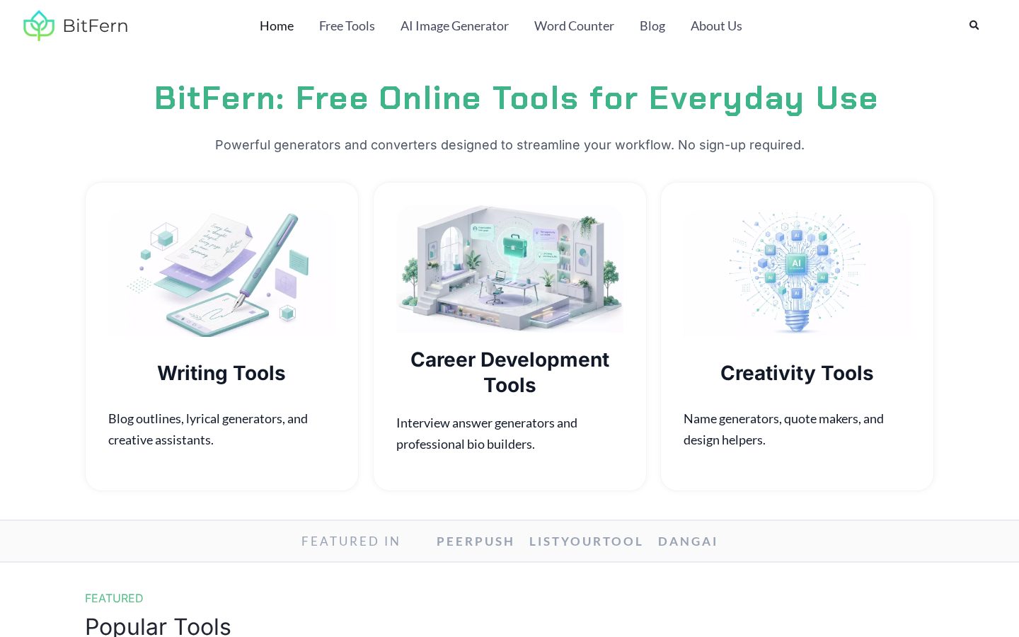 BitFern Homepage