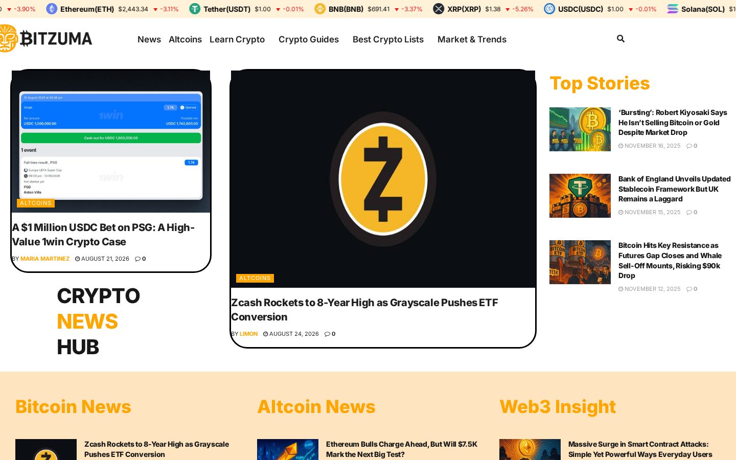 Bitzuma Homepage