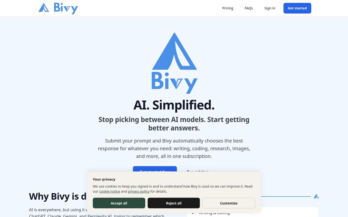 Bivy Homepage