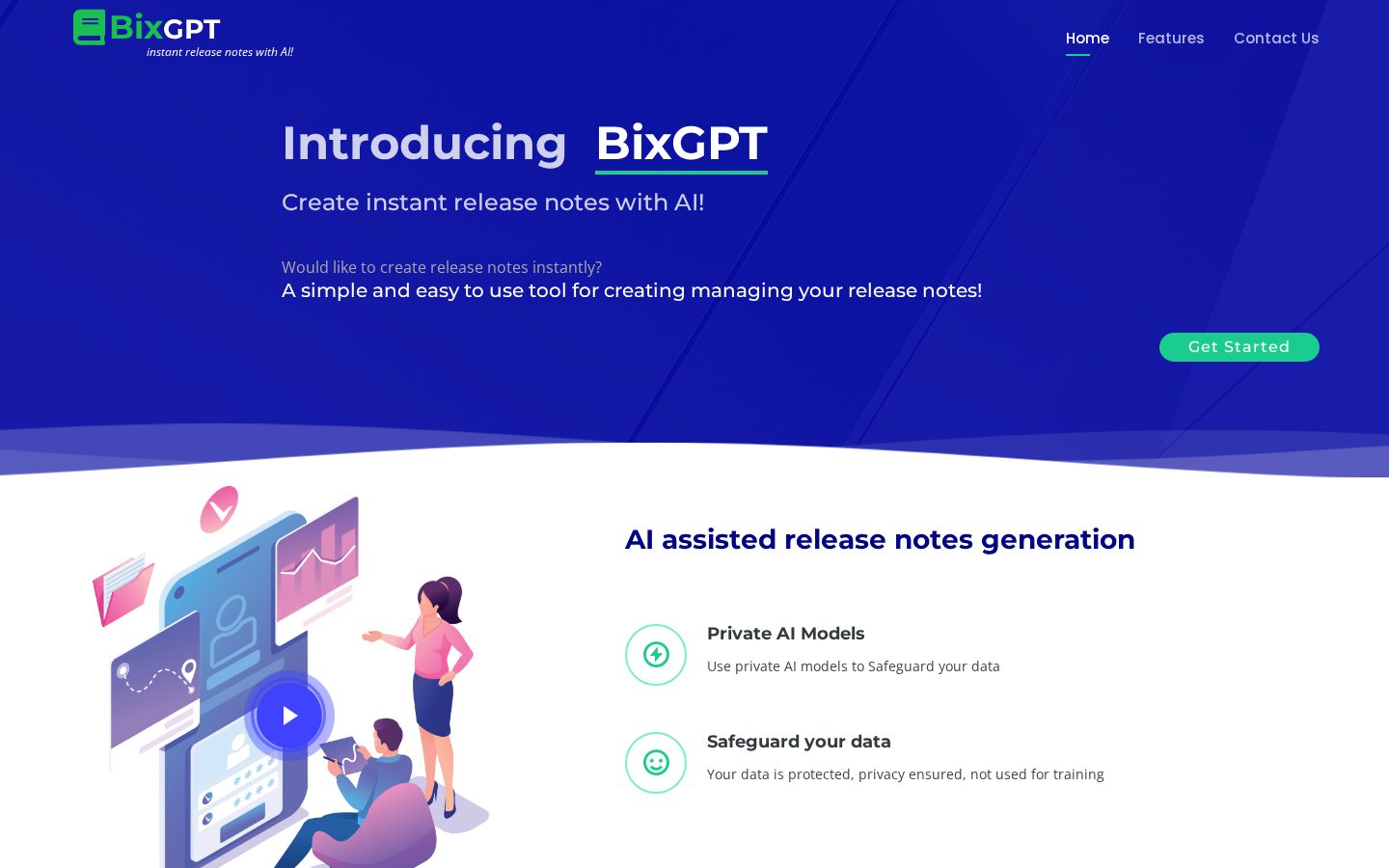 BixGPT Homepage