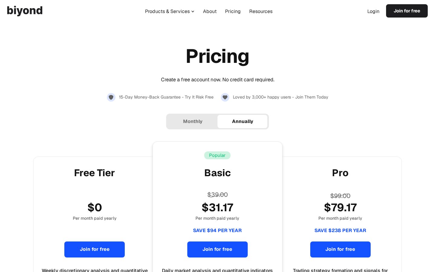 Biyond Pricing