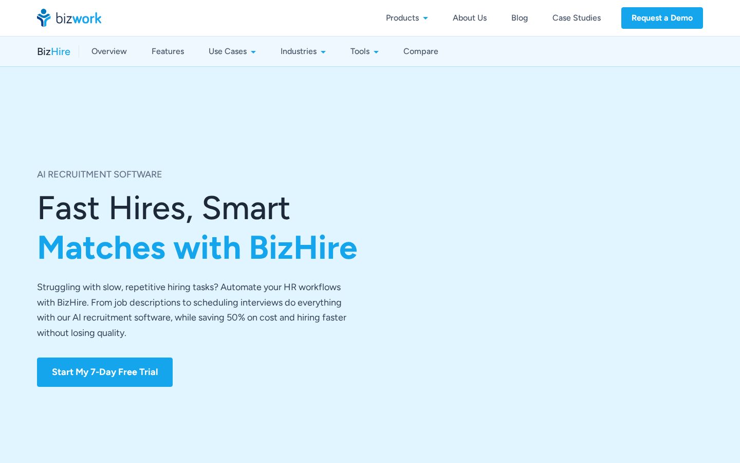 BizHire Homepage