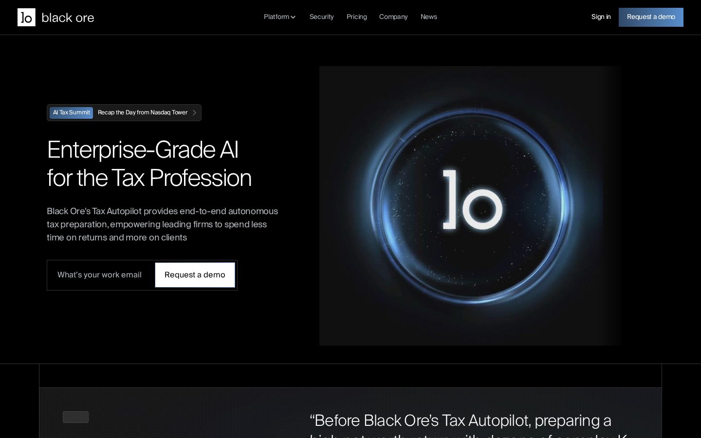 Black Ore Homepage