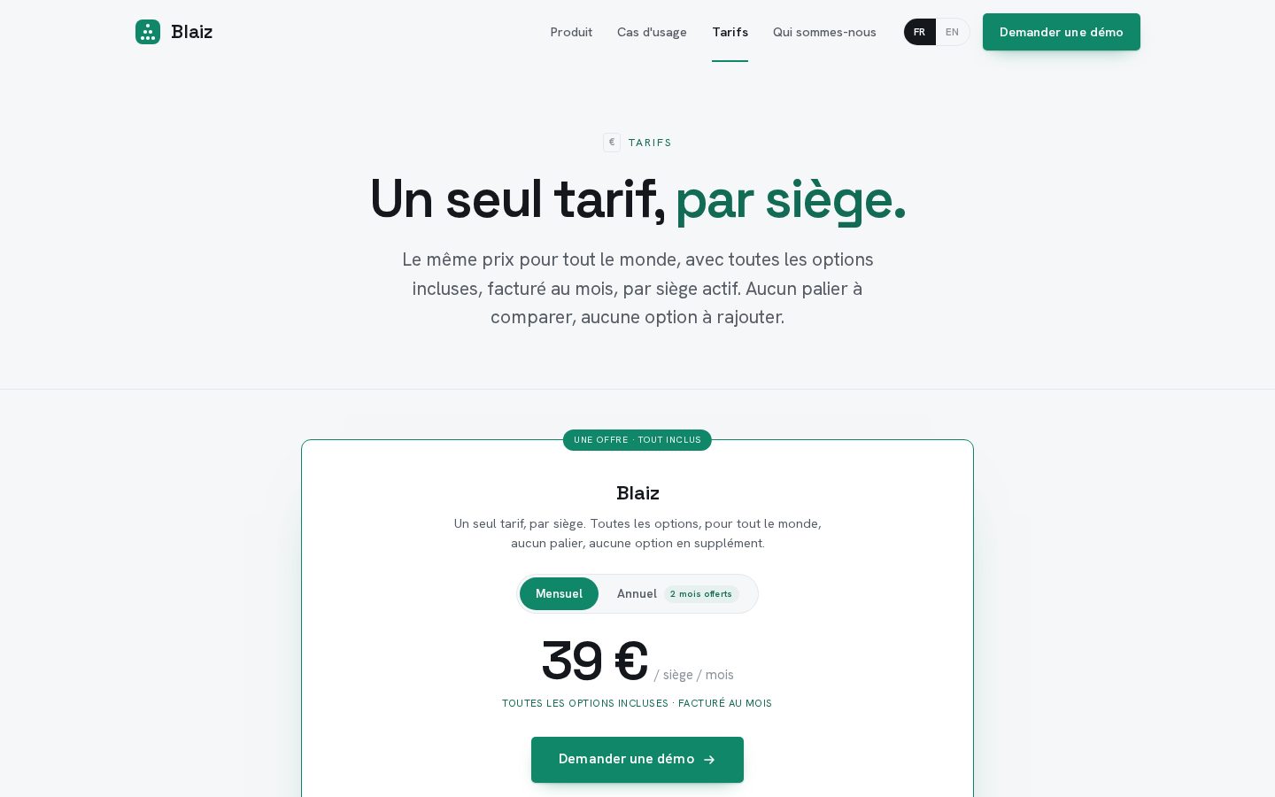 Blaiz Pricing