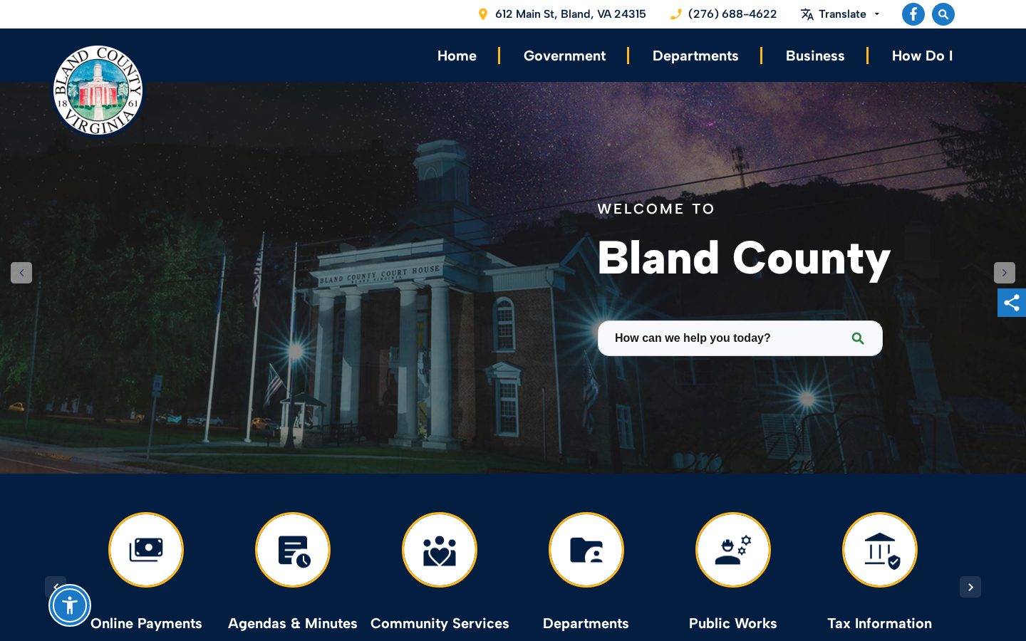 Bland Homepage
