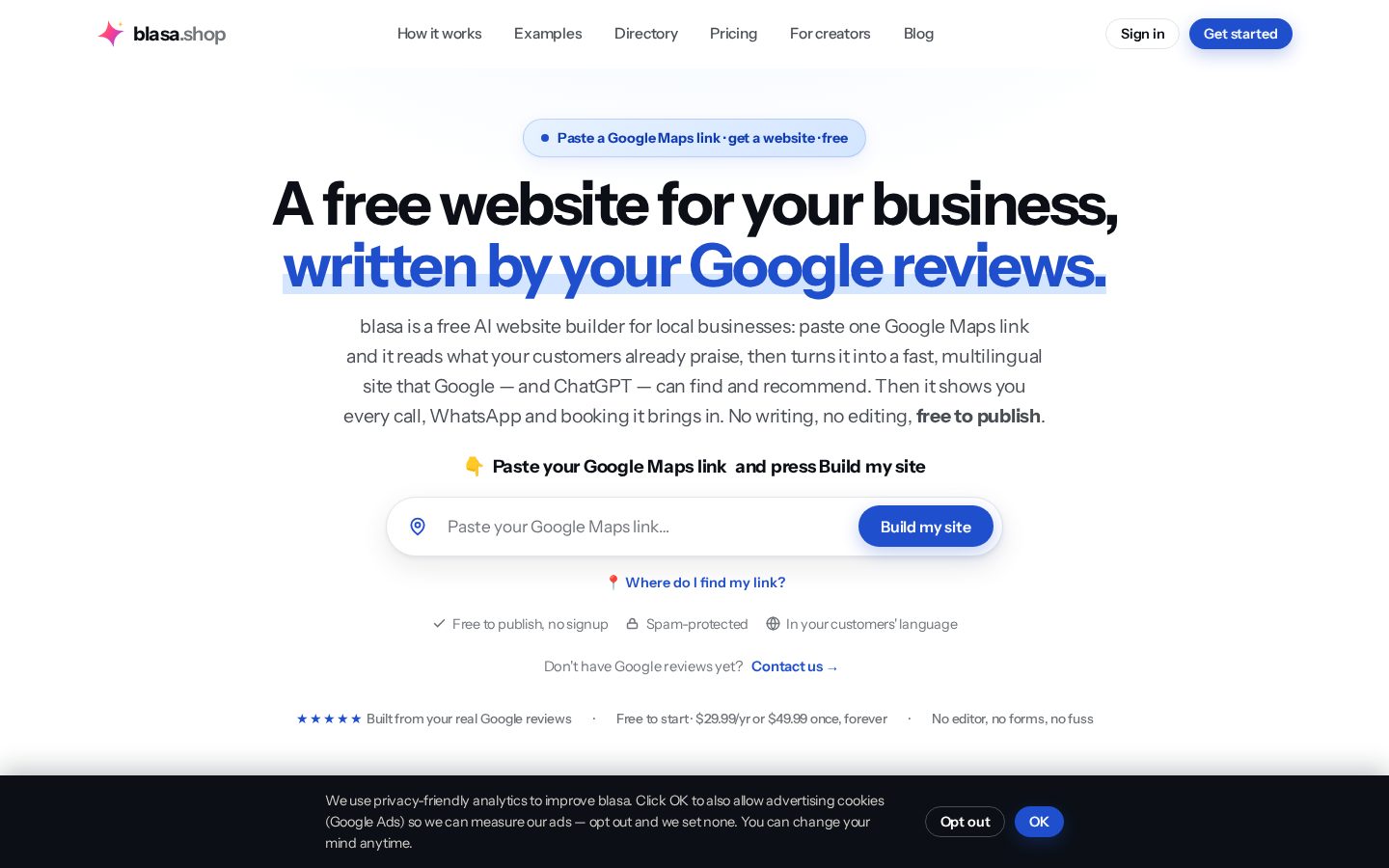 Blasa Homepage