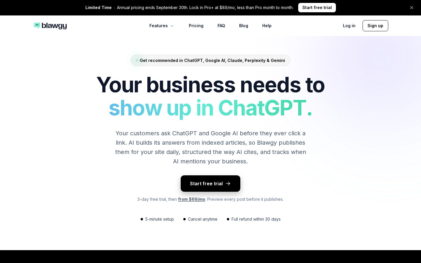 Blawgy Homepage