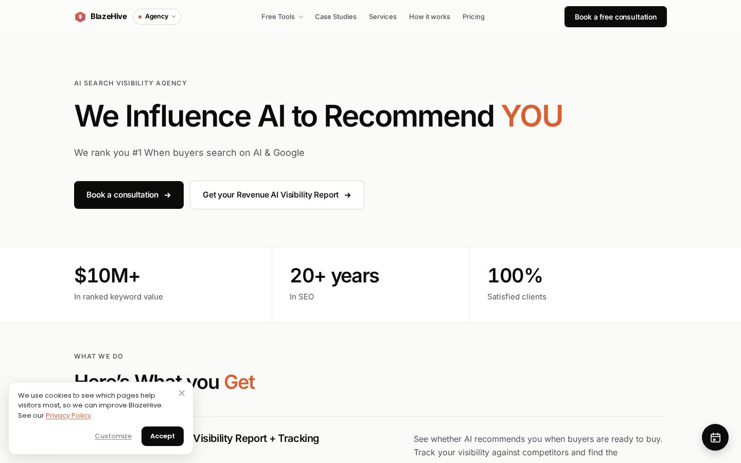 BlazeHive Homepage