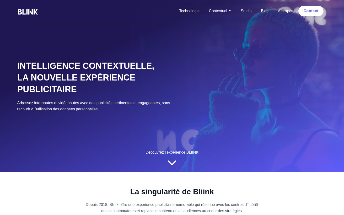 Bliink Homepage