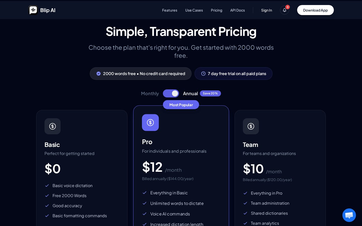 Blip AI Pricing
