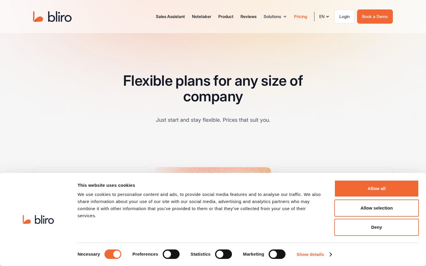 Bliro Pricing