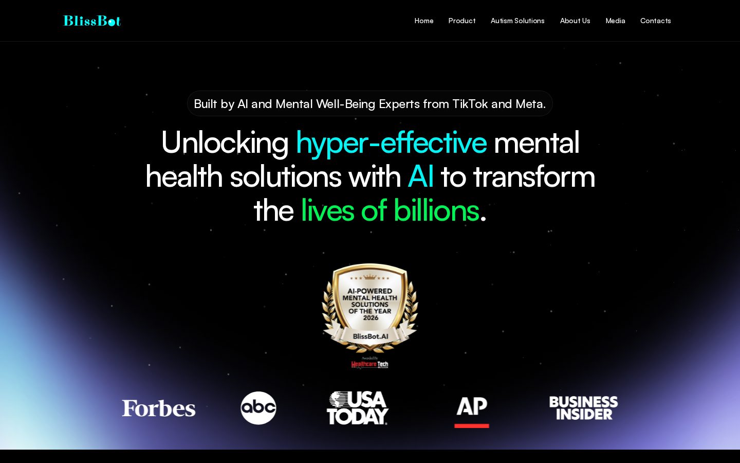 BlissBot.AI Homepage