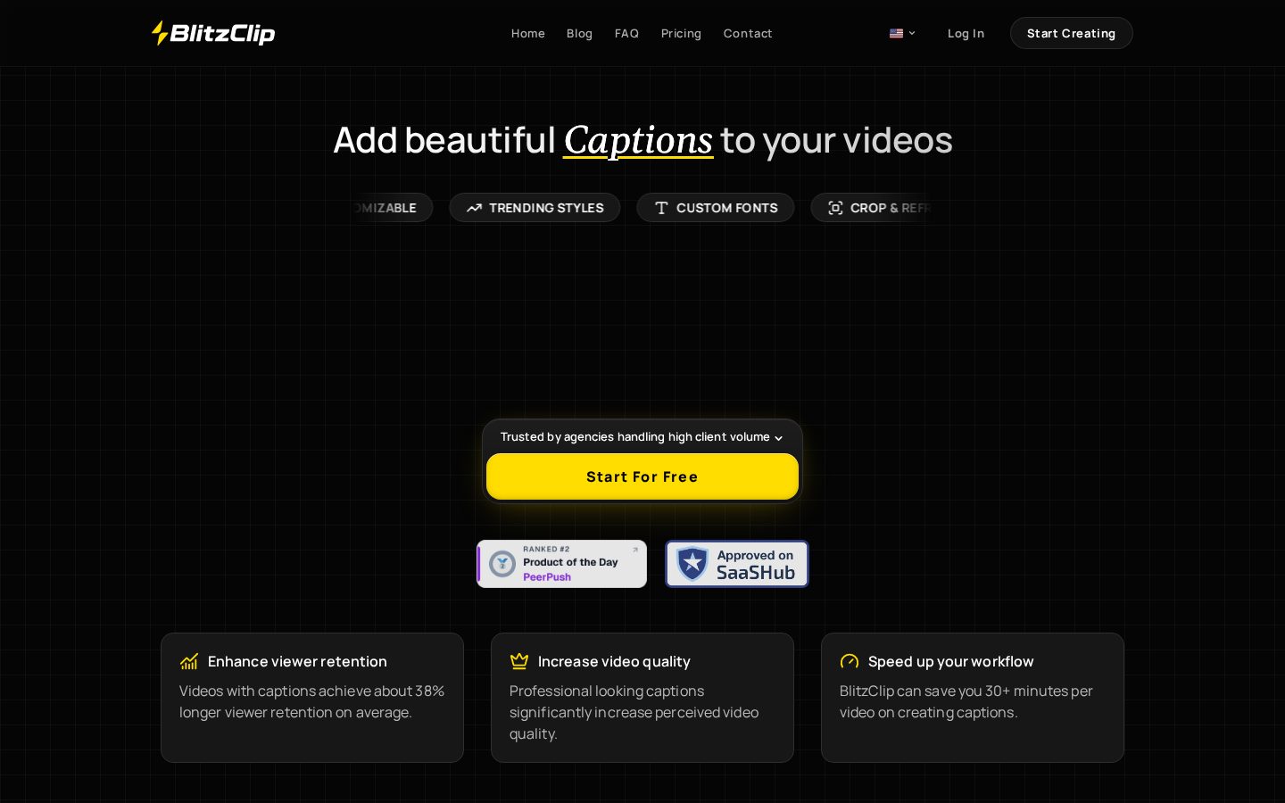 BlitzClip Homepage