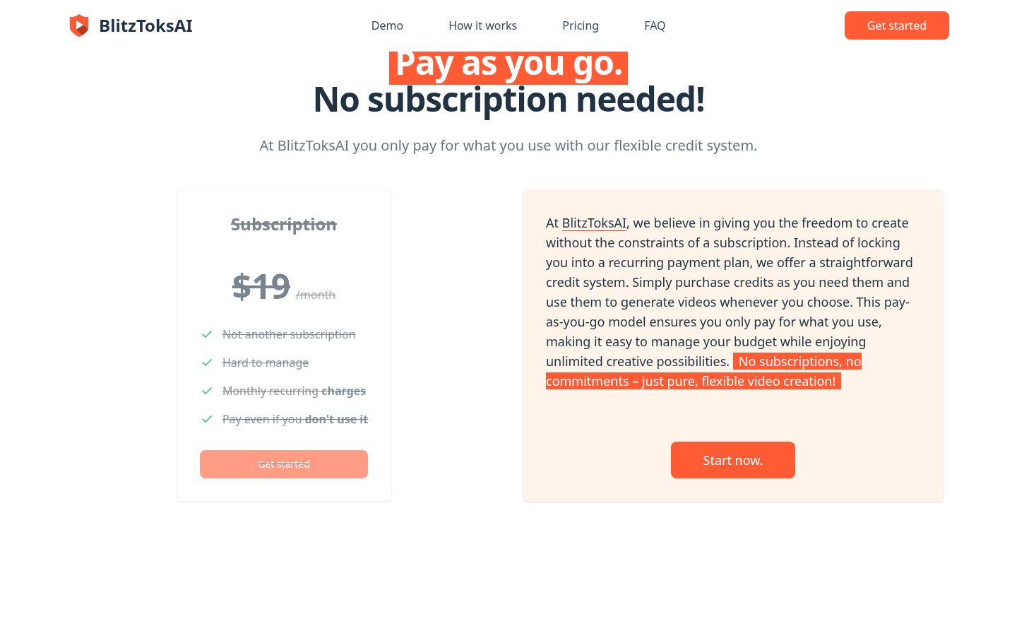 BlitzToksAI Pricing