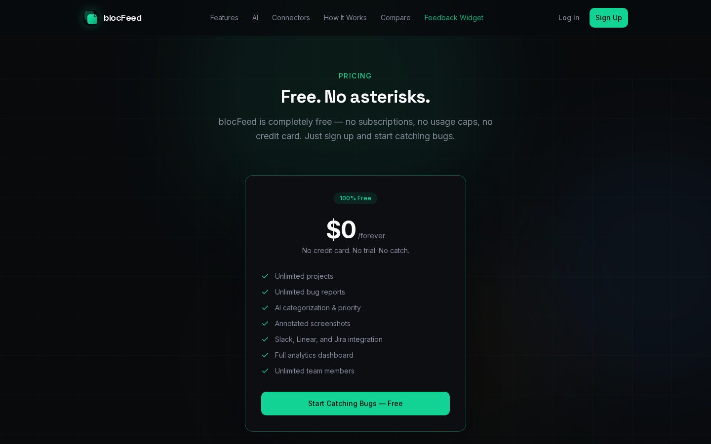 Blocfeed Pricing