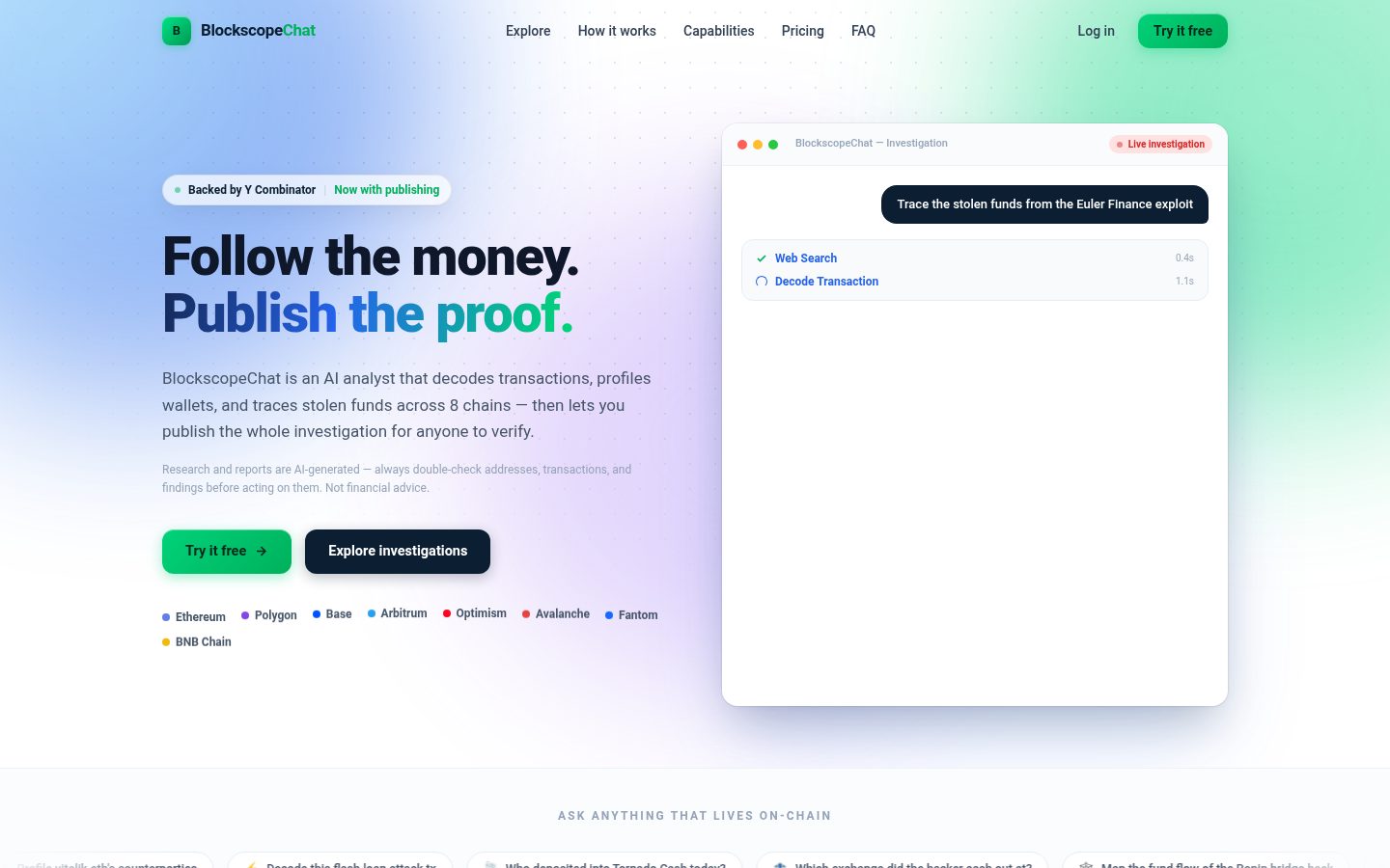 BlockscopeChat Homepage