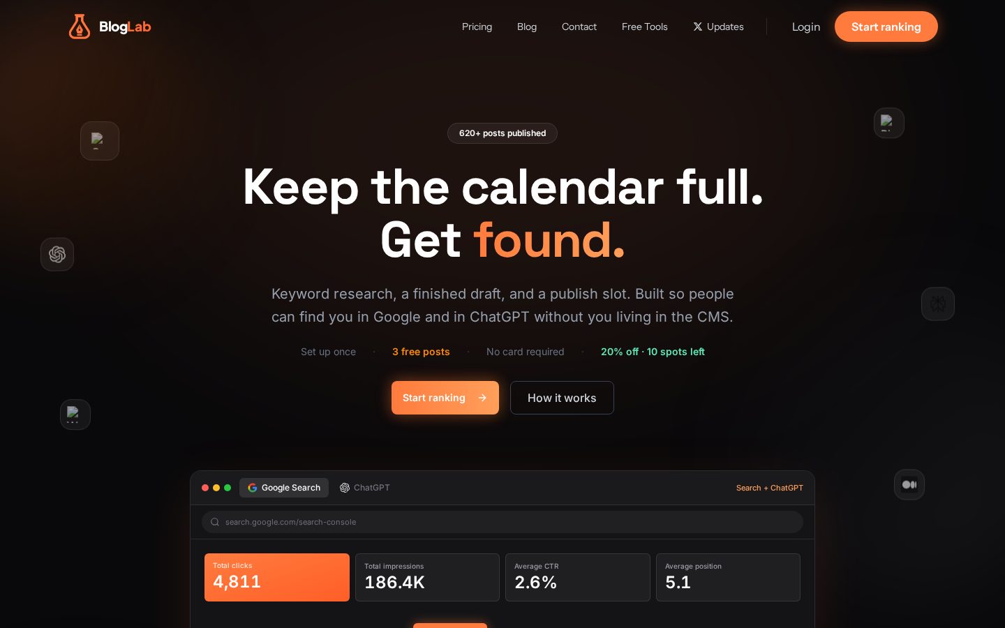 BlogLab Homepage