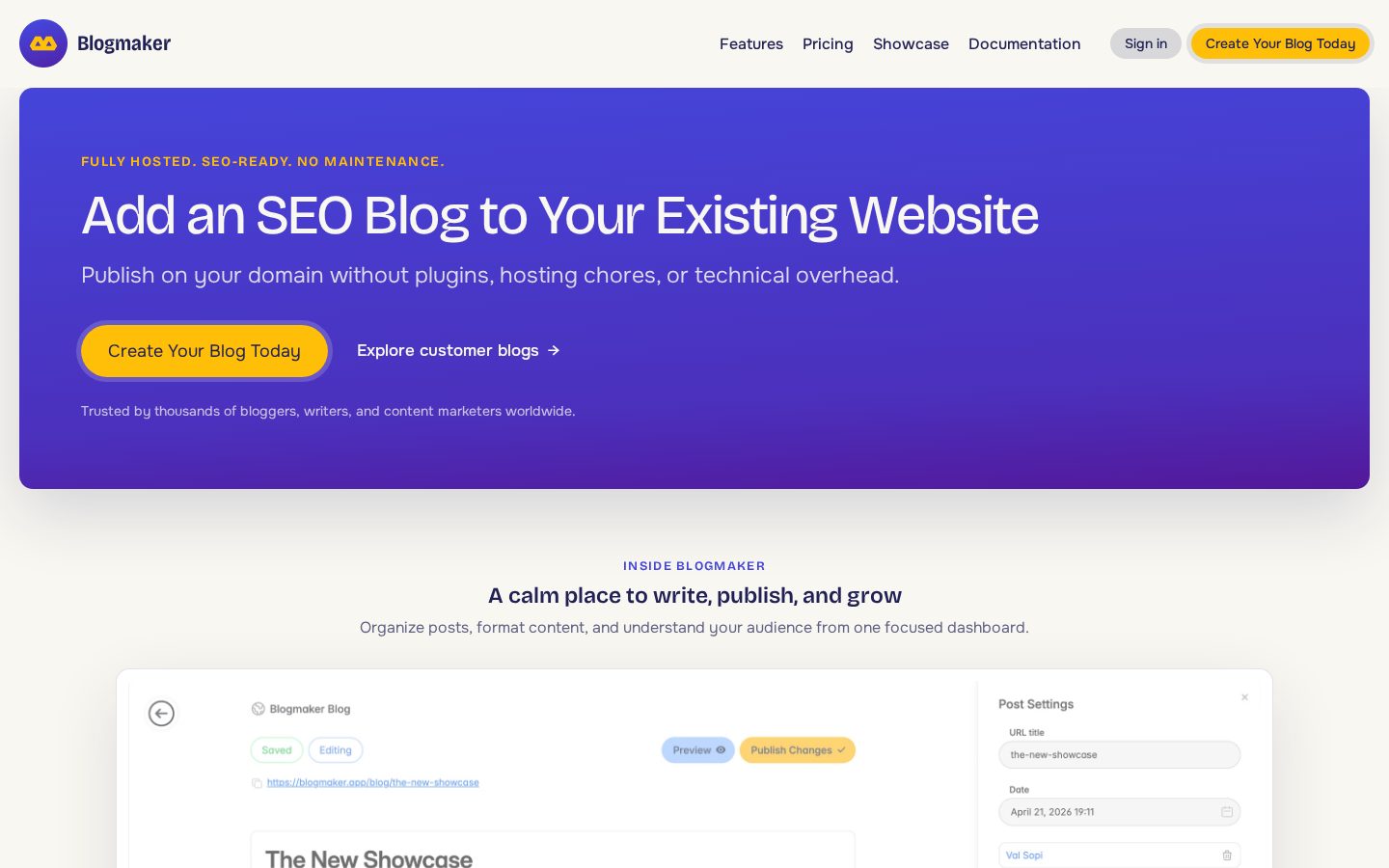BlogMaker Homepage