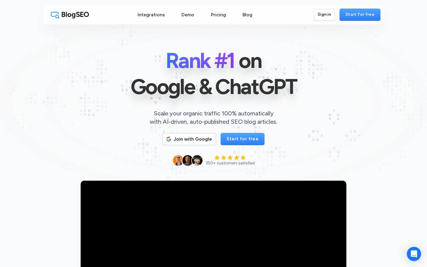 BlogSEO Homepage