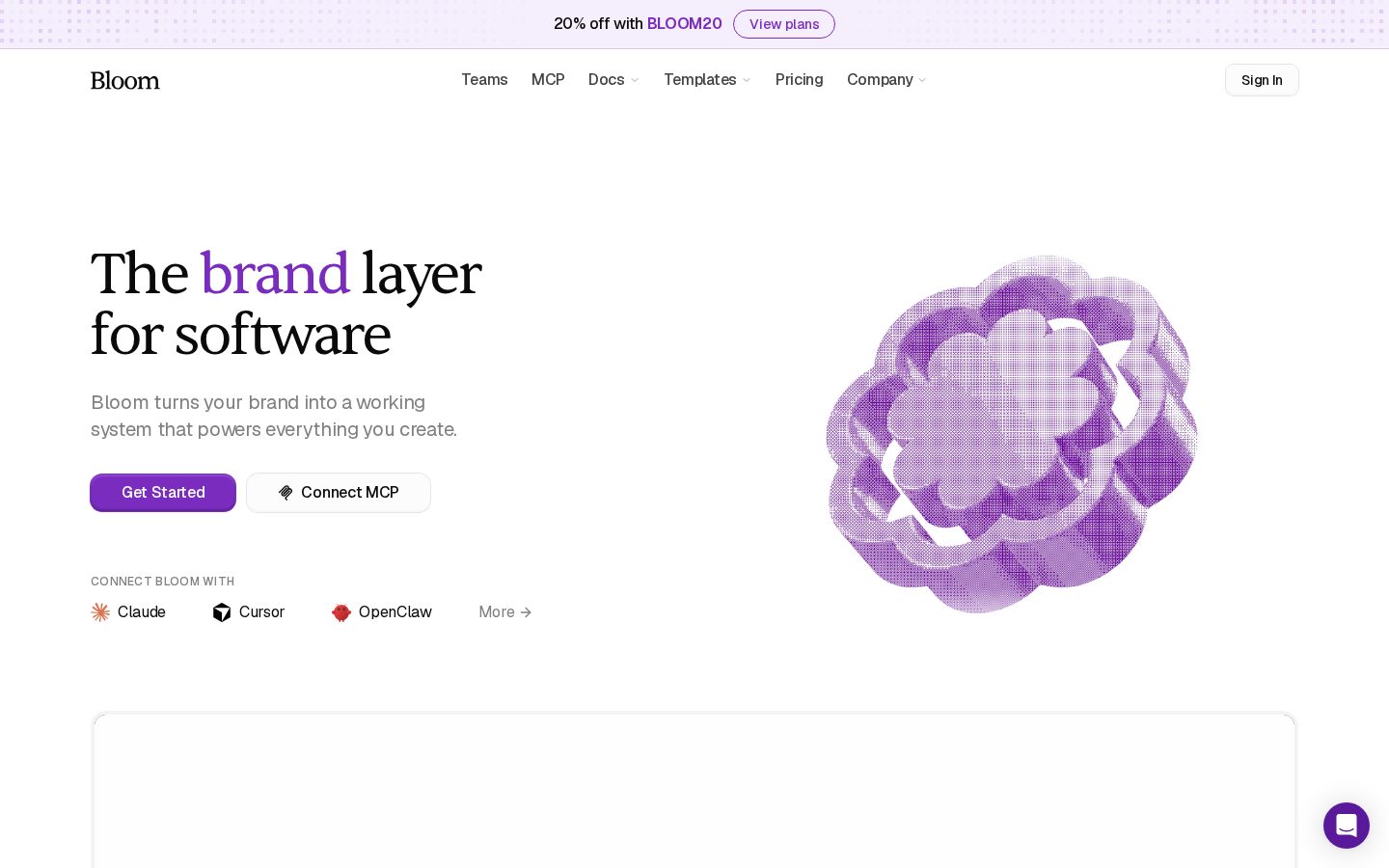 Bloom Homepage