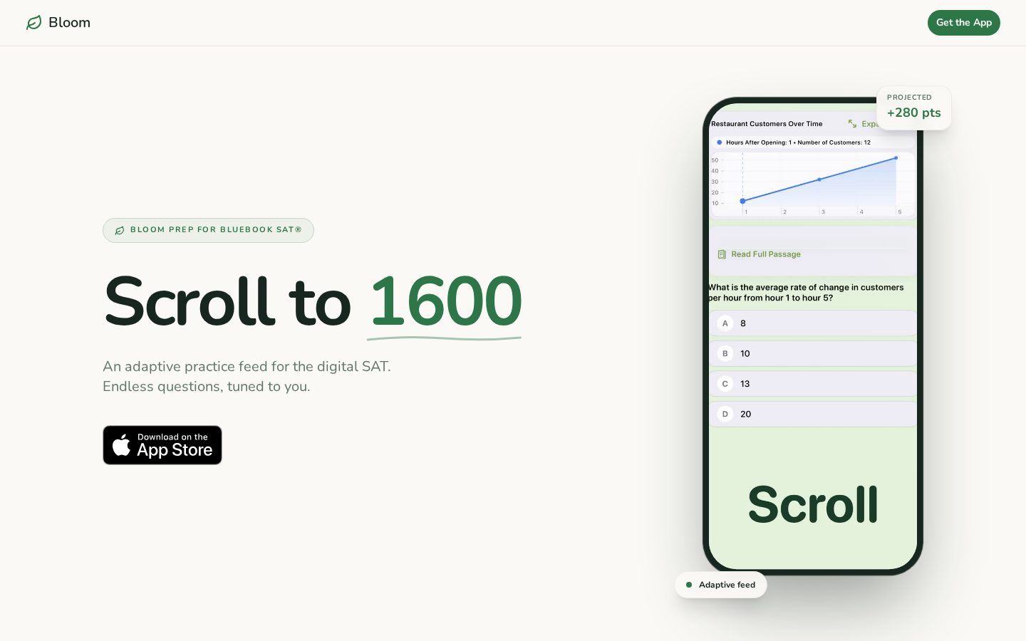 Bloom SAT Homepage
