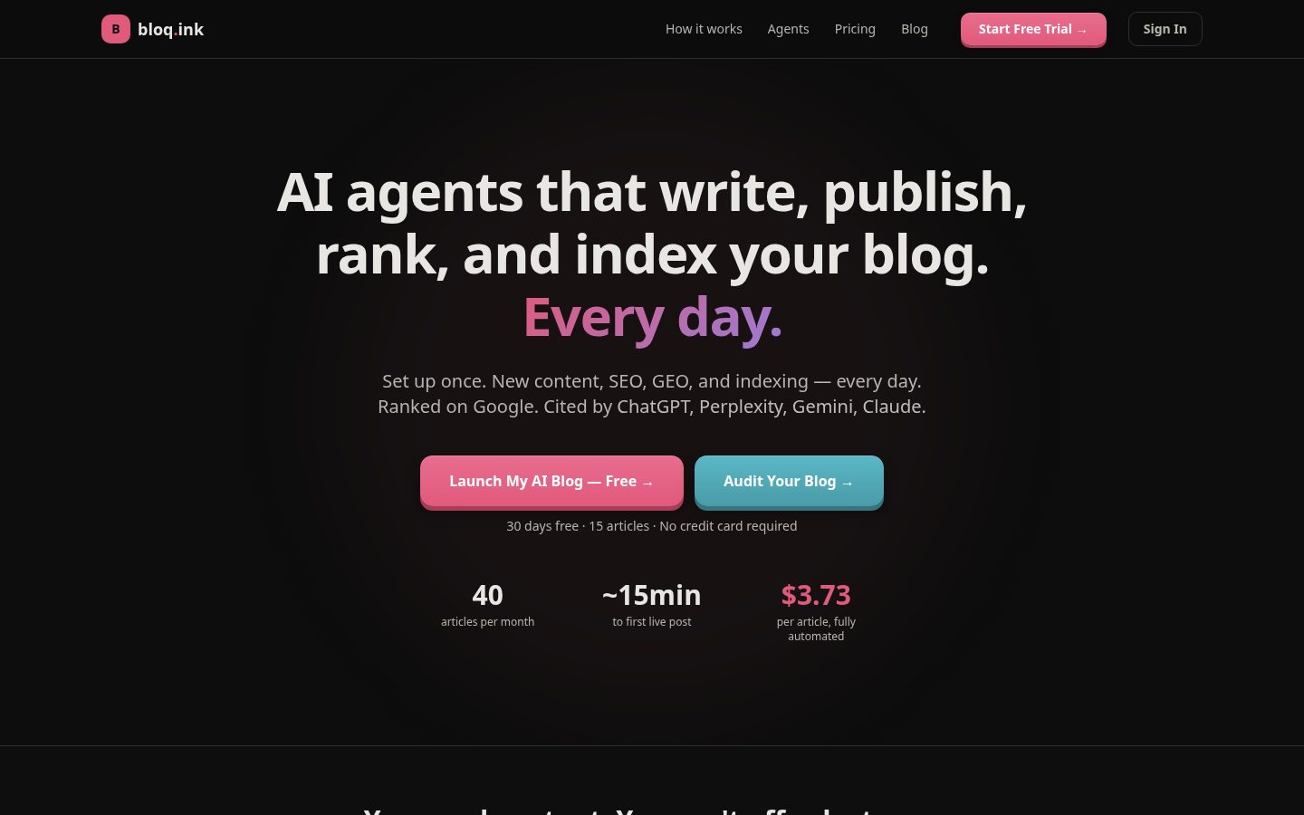 bloq.ink Homepage